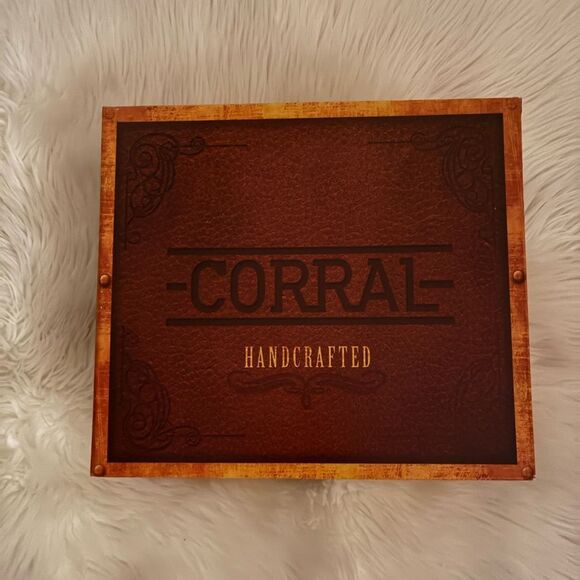 NIB Corral Distressed Beige/Brown 3D Bristle Embroidered Ankle Boots - Picture 12 of 14